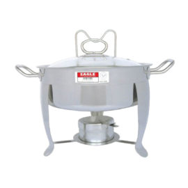 Round Chafing Dish With Round Cover Central Aluminium Manufactory Sdn Bhd